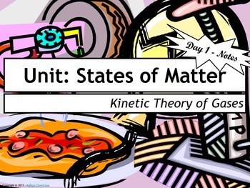 Preview of Lesson Plans: Kinetic Molecular Theory of Gases (KMT)