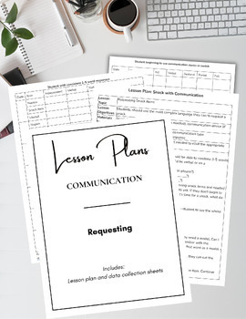 Preview of Lesson Plans - Language Development | Requesting using Snack