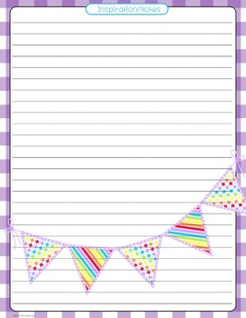 Lesson Plan Templates & More! Purple Gingham with Pendants by Carol