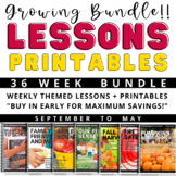 Lesson Plans and Printables | Growing Bundle