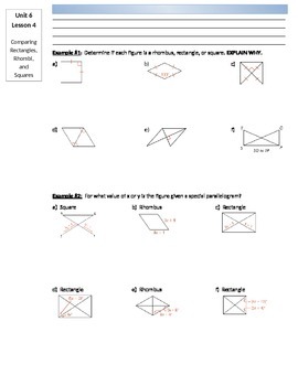 Preview of Lesson: Proving Special Parallelograms (Rectangles, Rhombi, and Squares)