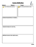 Lesson Reflection Form
