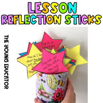 Preview of Lesson Reflection Sticks Prompts *Formative Assessment* Learning Questions