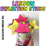 Lesson Reflection Sticks Prompts *Formative Assessment* Le