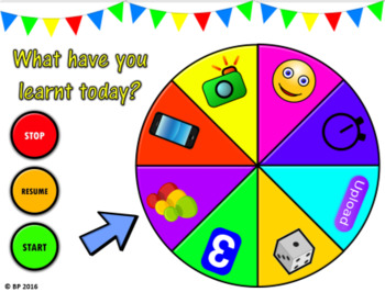 Preview of Lesson Review Wheel VERSION 2! Even more FUN activities to review learning!!
