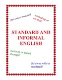 Lesson: Standard and Informal English