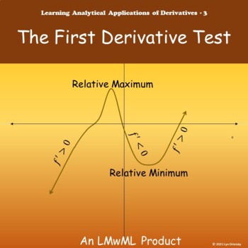 Preview of Lesson: The First Derivative Test