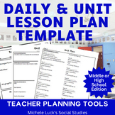 Lesson & Unit Plan Templates for Middle or High School