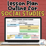 Lesson Unit Plan Template Middle School Social Studies Com