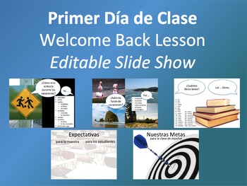 Preview of Lesson and Slides for First Day of Spanish Class