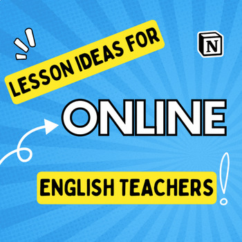 Preview of Lesson ideas for online English teachers