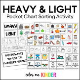 Lesson in a Snap Heavy and Light Pocket Chart Sorting Acti