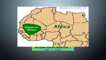 Empire Of Ghana Map Location Of Ghana Empire On Africa's Map By Prince Ifoh | Tpt