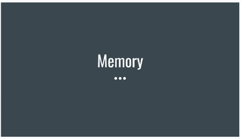 Preview of Lesson on Memory