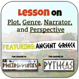 Lesson on Plot, Genre, Narrator, Perspective using the Leg