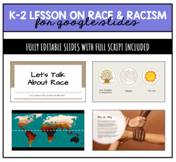 Preview of Lesson on Race & Racism for Primary Grades - GOOGLE SLIDES