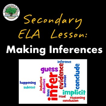 Preview of Lesson on making inferences NO PREP FREE Good Substitute Lesson