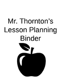 Lesson plan binder *Editable* 57 slides!