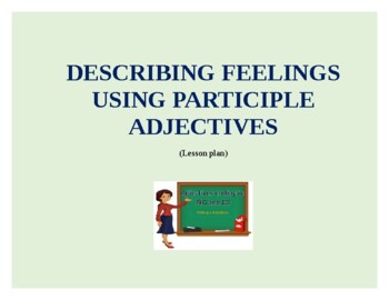 Preview of Lesson plan on teaching adjectives