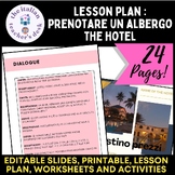 Lesson plan: the italian hotel. Editable worksheets pdf Ea