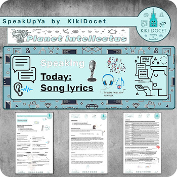 Preview of Lesson plan / worksheet: Song lyrics fun interactive listening & interpretation