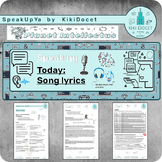 Lesson plan / worksheet: Song lyrics fun interactive liste