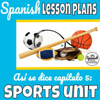 Preview of Lesson plans in Spanish: sports and stem-changing verbs (Así se dice chapter 5)