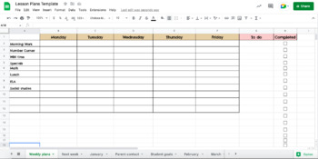 Preview of Lesson plans template 