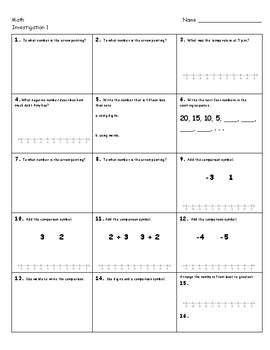 Preview of Lessons 1-20 student worksheet (aligned with 4th Grade Saxon Math)