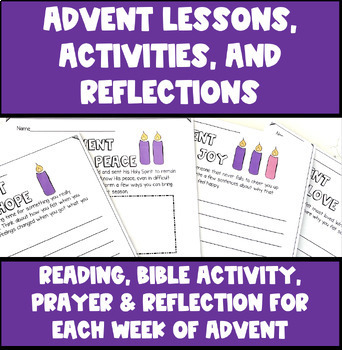 Preview of Lessons, Bible Activities, and Reflections for The Advent Season