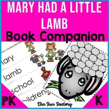 Preview of Mary Had a Little Lamb Activities BUNDLE | Mary Had a Little Lamb Book Companion
