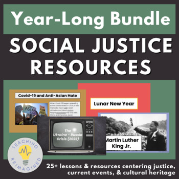 Preview of Lessons for Justice, Cultural Heritage, Monthly Observance Resource BUNDLE