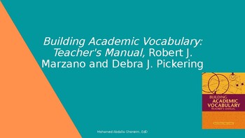 Preview of Lessons from Marzano building academic vocabulary book PPT PD(editable resource)