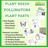 Plant Needs, Plant Parts & Pollinators: Lessons to Grow By Bundle