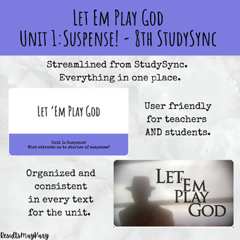 Preview of Let ‘Em Play God - Unit 1: Suspense! of StudySync