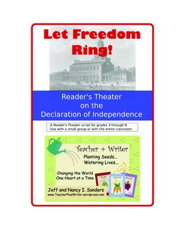 Preview of Let Freedom Ring! A Reader's Theater Script on the Declaration of Independence
