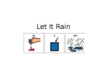 Preview of Let It Rain WH-Questions - Color Coded Visuals