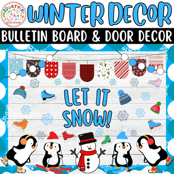 Preview of Let It Snow! Bulletin Board & Door Decor Kit: Ideas For Winter & Christmas Decor