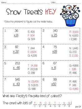 Let It Snow! Math Activities for Upper Elementary Kids by ideas by jivey