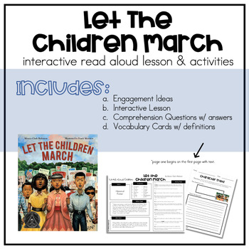 Preview of Let The Children March | Interactive Read Aloud & Activities