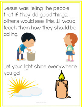 kids bible study lessons on light
