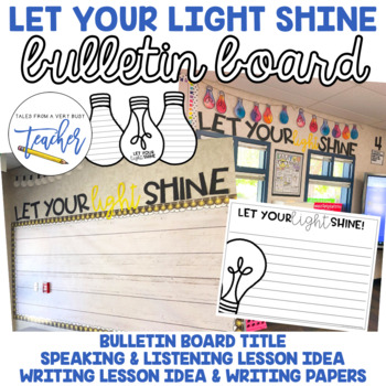 Let Your Light Shine Bulletin Board by Tales from a Very Busy Teacher