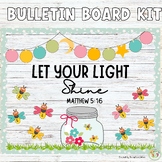 Let Your Light Shine Church Bulletin Board Door Decor