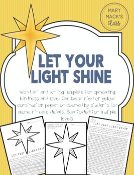 Preview of Let Your Light Shine | Word Art and Writing | Advent / Lent or Religion Anytime