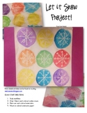 Let it Snow Art Project!  Simple, bright, fun for winter .