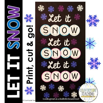 Let It Snow Classroom Door Decoration Kit With Chemistry Elements