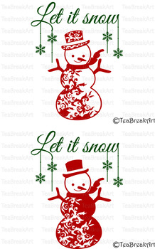 Download Let It Snow Snowman Christmas Word Art Typography Png Eps Svg Cutting Files 694c