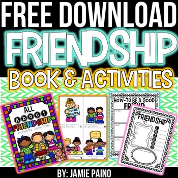 Preview of Let's Be Friends- A Mini-Book and Lesson on Friendship