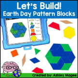 Let's Build - Earth Day Pattern Block Mats and Task Cards 