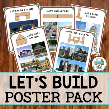 Let's Build Poster Pack by Pre-K Printable Fun